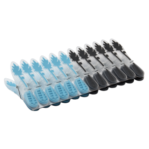 Plastklemme m/ Gummigreb - 12 stk.