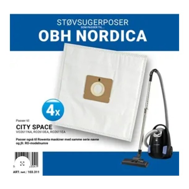 St�vsugerposer OBH City Space - 4 stk.