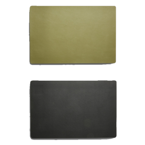 Dkkeserviet - Vendbar - Soft Lderlook - 30 x 45 cm - Army/Sort