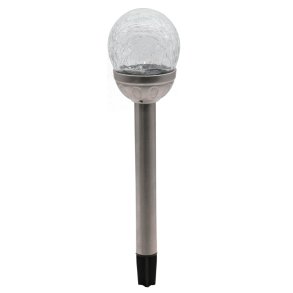 Solarkugle - Krakeleret - Med Stlspyd - 3 stk. - 8 x 34 cm