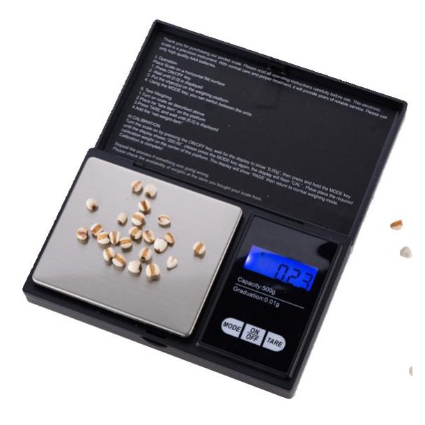 Elektronisk Vgt - 500 g / 0,01 g - Lommeformat