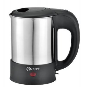 Rejseelkedel - Stl - med 2 Krus - 0,5 l - 1100 W