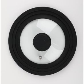 Grydelg - Silikone - 16/18/20 cm - Sort