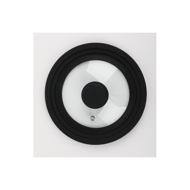 Grydelg - Silikone - 16/18/20 cm - Sort