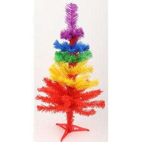 Imiteret Juletr - Regnbue - 60 cm