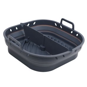 Air Fryer Silikoneform - Foldbar - Med Separator - 22 x 22 x 6 cm