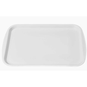 Serveringsbakke - 44 x 31 cm - Hvid Plast