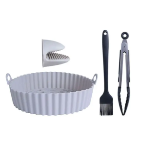 Air Fryer St m/ Form + Tang + Pensel + Ovnhandske