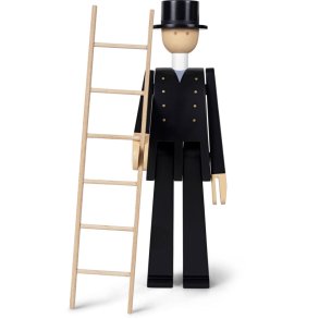 Kay Bojesen Skorstensfejer - H: 20,5 cm - B�getr� - Sort