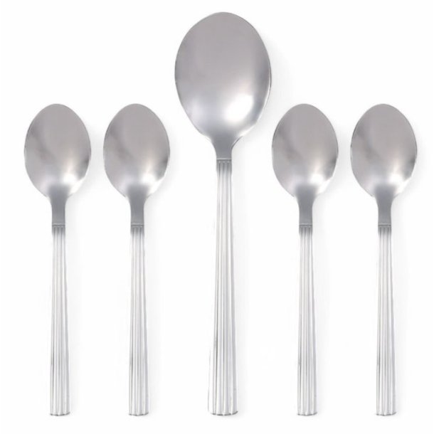 Aida Groovy 5 Dele - 4 Dessertskeer + 1 Serveringsske
