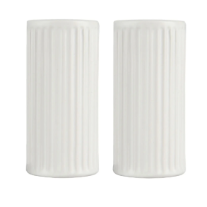 Aida Groovy Salt/Peber Strst - Hvidt