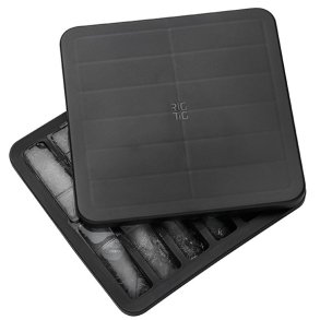 RIG-TIG Freeze-It Isterningbakke - Sort - Med Lg - 19 x 19 x 2.5 cm
