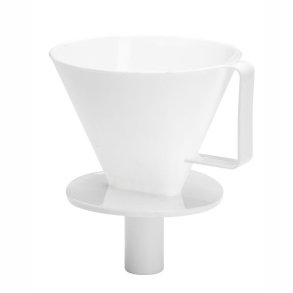 Kaffetragt m/ Ring - Hvid