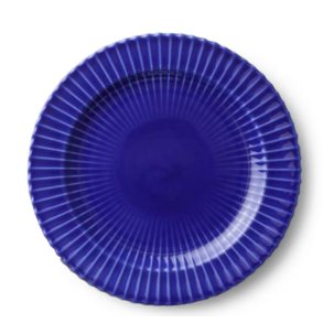 Lyngby Tallerken - M�rkebl� - 20 cm