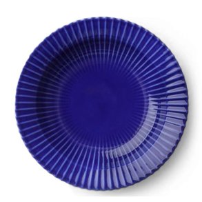 Lyngby Dyb Tallerken - Mrkebl - 21 cm