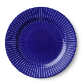 Lyngby Tallerken - Mrkebl - 23 cm