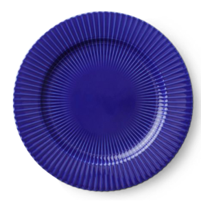 Lyngby Tallerken - Mørkeblå - 27 cm