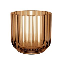 Lyngby Stagen - 6.5 cm - Amber Glas