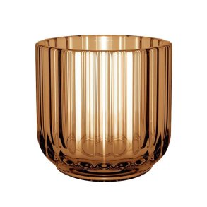 Lyngby Stagen - 6.5 cm - Amber Glas