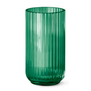 Lyngby Vasen - 20 cm - Grnt Glas 