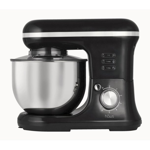 Haws Kkkenmaskine - 5 l - Stlskl - 6 hastigheder - 3 kroge - 1200 W - Sort