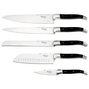 Laguiole by Haws Knivst - 5 Dele - Sort Ibenholt