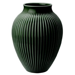 Knabstrup Vase - Riller - 20 cm - Dark Green