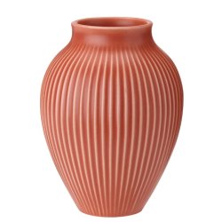 Knabstrup Vase - Riller - 12,5 cm - Coral