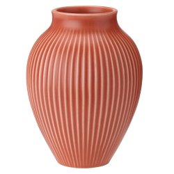 Knabstrup Vase - Riller - 27 cm - Coral