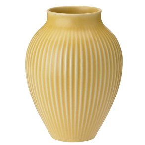Knabstrup Vase - Riller - 20 cm - Yellow