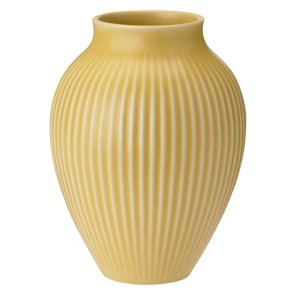 Knabstrup Vase - Riller - 12,5 cm - Yellow