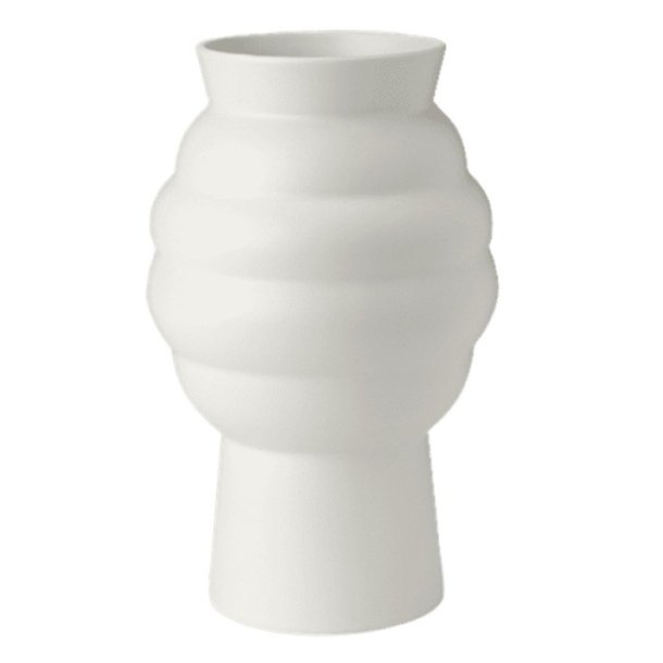 Knabstrup Tortus Archie Vase No 2 - 23,5 cm Hvid