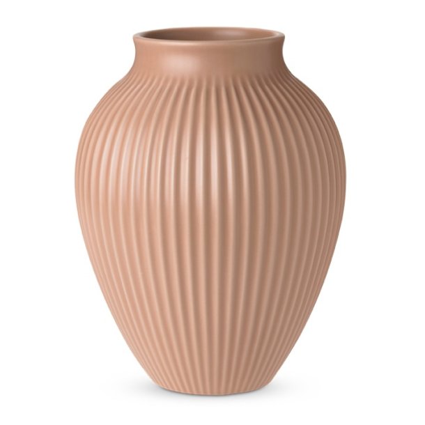 Knabstrup Vase - Riller - 20 cm - Dusty Rose