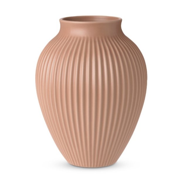 Knabstrup Vase - Riller - 27 cm - Dusty Rose
