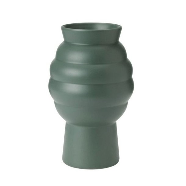 Knabstrup Tortus Archie Vase No 2 - 23,5 cm - Dark Green