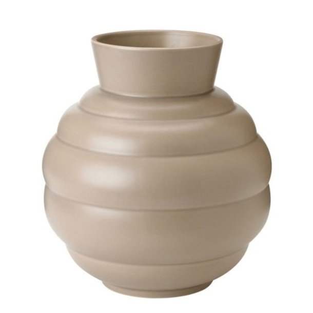 Knabstrup Tortus Archie Vase No 3 - 26,5 cm - Dark Sand