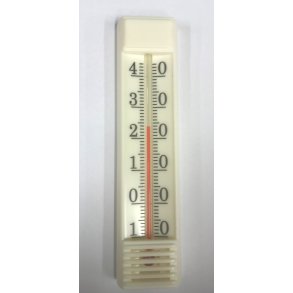 Hvidt Stuetermometer - 16 cm