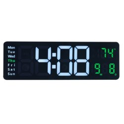 Stort Digitalt Ur - 39x13x3 cm