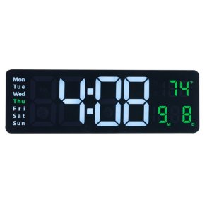 Stort Digitalt Ur - 39x13x3 cm