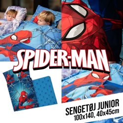 Spiderman Sengetj Junior - 100 x 140 cm