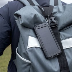 Solar Powerbank - 10.000 mah - Med Lommelygte &amp; Kompas