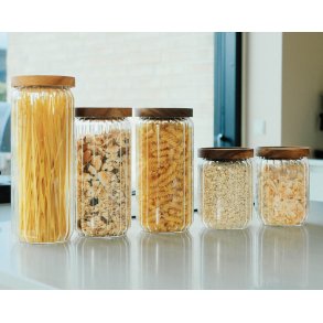 Sobczyk - Opbevaringsb�tter i Glas med Tr�l�g - 5 pak