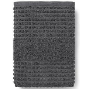 JUNA Check Hndklde - 50 x 100 cm - Mrk Gr