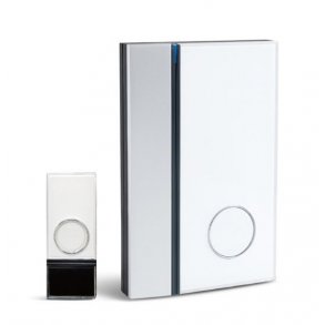 Batco Trdls Drklokke m/ 1 Tryk - Hvid