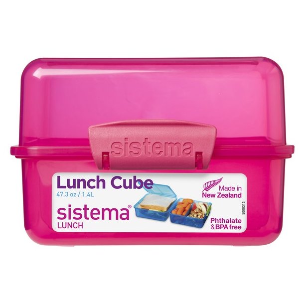 Sistema 1,4 l Lunch Cube - Coloured Pink