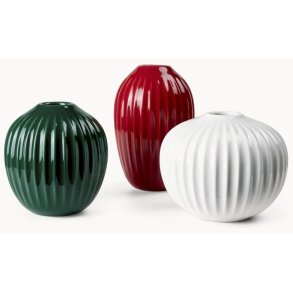 Hammershi Minivaser - Rd/Grn/Hvid - 3 stk.
