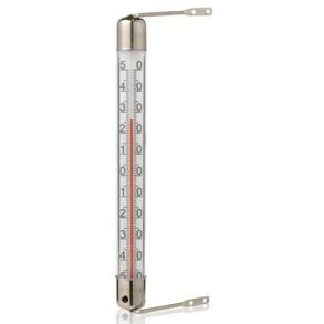 Udetermometer i Stl m/ 2 Arme