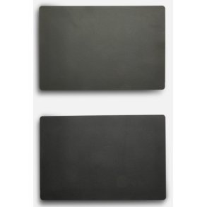 Dkkeserviet Vendbar - Soft Lderlook - 30 x 45 cm - Gr/Sort