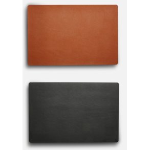 D�kkeserviet Vendbar - Soft L�derlook - 30 x 45 cm - Cognac/Sort