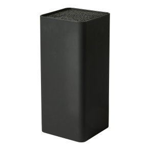 Knivblok - 10 x 10 x 23 cm - Sort